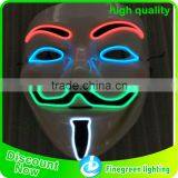 2016 newest product multi color lighting Vendetta demon mask for festival