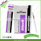 Ocitytimes 800 puffs disposable e-cigarette empty customized package