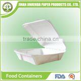 China Disposable 8" Food Containers With Sugarcane Pulp. thumbnail-2