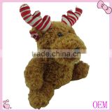 2016 new designed plush reindeer animal toy with scarfs