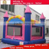 Pink Color Castle Outdoor Trampoline Bouncer for Fun thumbnail-1