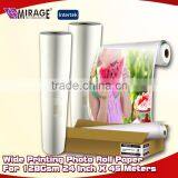 Wide Printing Photo Roll Paper For 128Gsm 24 Inch X 45 Meters