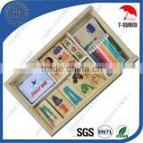 School Stationery Set,Jigsaw Puzzle & Mini Color Pencil thumbnail-1