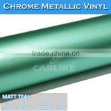 CARLIKE Removable Matt Chrome Teal Color Self Adhesive Vinyl PVC Film thumbnail-3