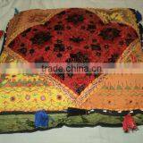 Cotton Patchwork Cushion Covers Puffs Ottoman-26