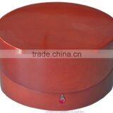 Great Red Elliptical Shape Custom Wedding Ring Box Wooden Quality Choice thumbnail-2