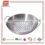 Grilling Skillet, Nonstick Grill Accessories for Grilling Smaller Pieces of Food Like Vegetables and Meat Cubes thumbnail-1