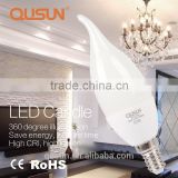 LED Candle Light Frosted Finish, LED C35L for Chandelier