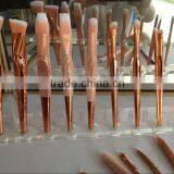 Quality New Design Metal Handle Makeup Cosmetic Brush Set