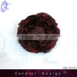 2013 new trend special design delicate Peacock feathers flower brooch accessory