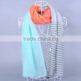 Striped Women Scarf Voile Scarves 180*90 Pashmina thumbnail-3