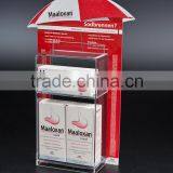2 Tiers Creative Countertop Advertising Clear Acrylic Medicine Display Rack,acrylic Medicine Display Shelf for Drug Store