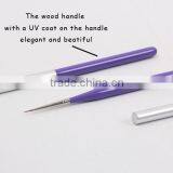 ANY Nail Art School Using Black Acrylic Handle Mini UV Gel Brush Cheap Price thumbnail-4
