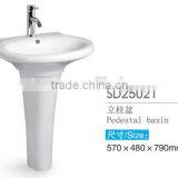 Western Style Fancy Bathroom Pedestal Sinks thumbnail-2