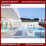 MA-2113R Patio Furniture Luxury Apartment Modern White Outdoor Sofa Set thumbnail-3