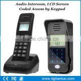 2.4G LCD Screen Display Battery Operated Audio Intercom Doorbell With Rain Cover thumbnail-1