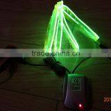 DC12V Sound-control Car Seat Lighting Decoration"Polar Light 2"2.2mm Lime Single Welt EL WIRE thumbnail-1