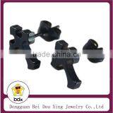 China Wholesale Fashion Religious Stainless Steel Black Plated Father Jesus Cross Prayer Stud Earrings Design For Mens thumbnail-1