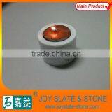 Natural Round Marble Candler thumbnail-3