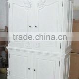 Solid Wood Armoire Classic Style - Rococo Bedroom Sets Furniture