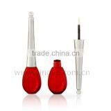 Red Drop Shape Liquid Cosmetic Container With Brush thumbnail-1
