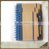 2014 recycled Kraft spiral notebook &Craft paper notepad for promotion gift