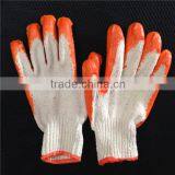 Rubber Coated Orange Poly Cotton Lined Latex Gloves for Industrial thumbnail-3
