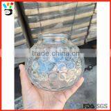 Recycled Home & Holiday Decoration Decoration Lantern Style Clear Dot Pattern Round Glass Jar thumbnail-1