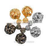 Cool Earrings Piercing Charms Fashion Women Double Sides Pearl Earring Two Ball Stud thumbnail-1