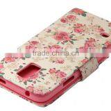 Card Slot For Galaxy s7 Flip Stand Wallet Case Cover Floral Leather Printed thumbnail-4