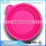BPA Free Collapsible Silicone Pet Travel Bowl Printing Logo Dog Bowl thumbnail-2
