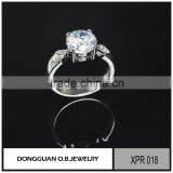 Wholesale Diamond Ring Pave Setting Jewelry Ring S925 Sterling Silver Rings thumbnail-4