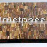 Rectangular Tiger Eye Table Top , Gemstone Table Tops