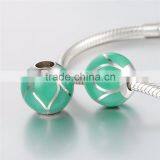 2016 Simple Design Green Color Enamel Jewelry Charm Beads thumbnail-2