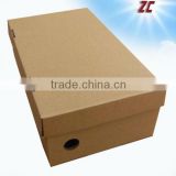 High Quality Corrugated Cardboard Shoe Box with Lid Factory Direct Sale