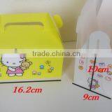 Cheap Large Acute Child Paper Cake Box With Handle Cracker Box Muffin Box Mousse Box