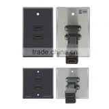 Dual HDMI Passive Wall Plate Front Panel Connections Rear Panel Connections 2 HDMI female on flat flexible cable