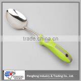 PP Handle Stainless Steel Kitchen Spoon