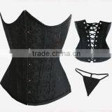 Simple Style Women Corsets Satin Bodysuit thumbnail-1