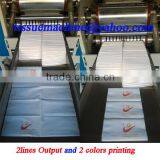 Siemens Mitsubishi PLC Controlled 2 Lanes Italy Design Embossing Printing High Speed Automatic 1/8 Napkin Folding Machine thumbnail-3