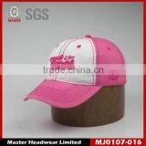 100% бельевый хлопок, промытый кепка с вышивкой, 6 панель промытый кепка, промытый кепка с 3D вышивкой