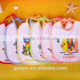 Waterproof Cotton Terry Bib Plain White Funny Adult Cartoon Baby Bib thumbnail-3