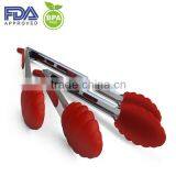 Heat Resistant Food Silicone Tong With Staninless Steel thumbnail-1