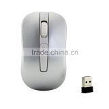 White Gaming Mouse Slim 2.4G Wireless Mouse With USB Receiver