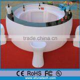 Wireless Illuminated Led Glowing Bar Furniture Set,white Plastic Colorful Bar Counter Portable