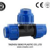 Hdpe pp Compression Fittings Tee Spanish Style Equal Tee for Water Irrigation Pipe Fittings