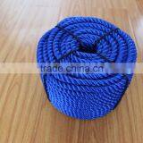 Factory Wholesale 8mm Blue Color 3strand Polypropylene Rope thumbnail-2