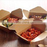 Print Kraft Paper Packaging Take Away Salad Box thumbnail-4