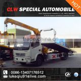 dongfeng 4x2 wrecker truck with arm crane for sale