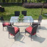 Used Restaurant Furniture Outdoor Rattan Dining Table And Chair thumbnail-2